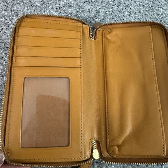 Coach Tan Leather Wristlet Wallet - Picture 4 of 5